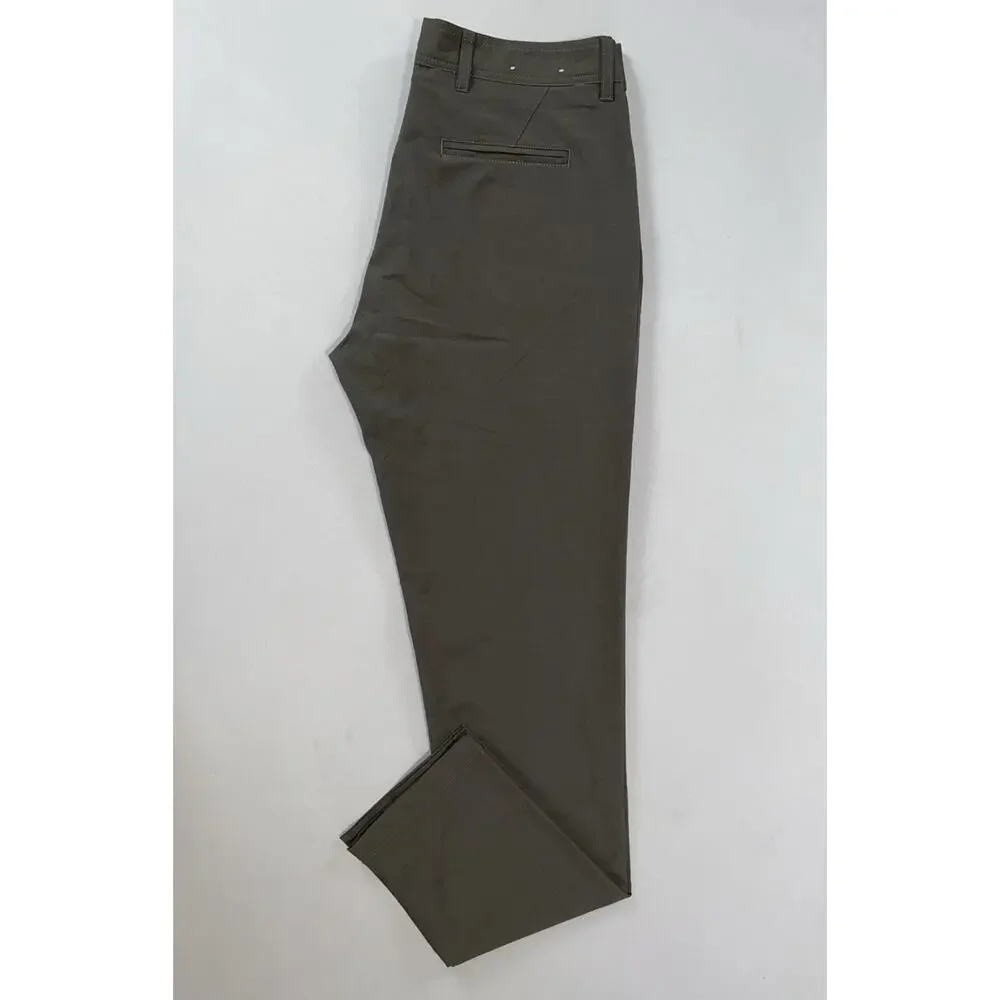 Linksoul Men's Reprieve Poly Blend Flat Front Chino Golf Pants. Gray, 32X32.5.